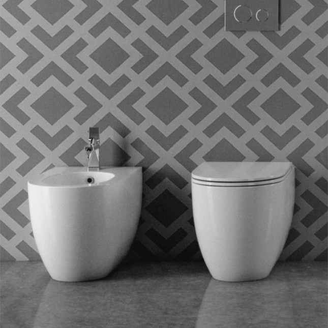 VASO A TERRA QUID BIANCO 151011 SANINDUSA sanindusa